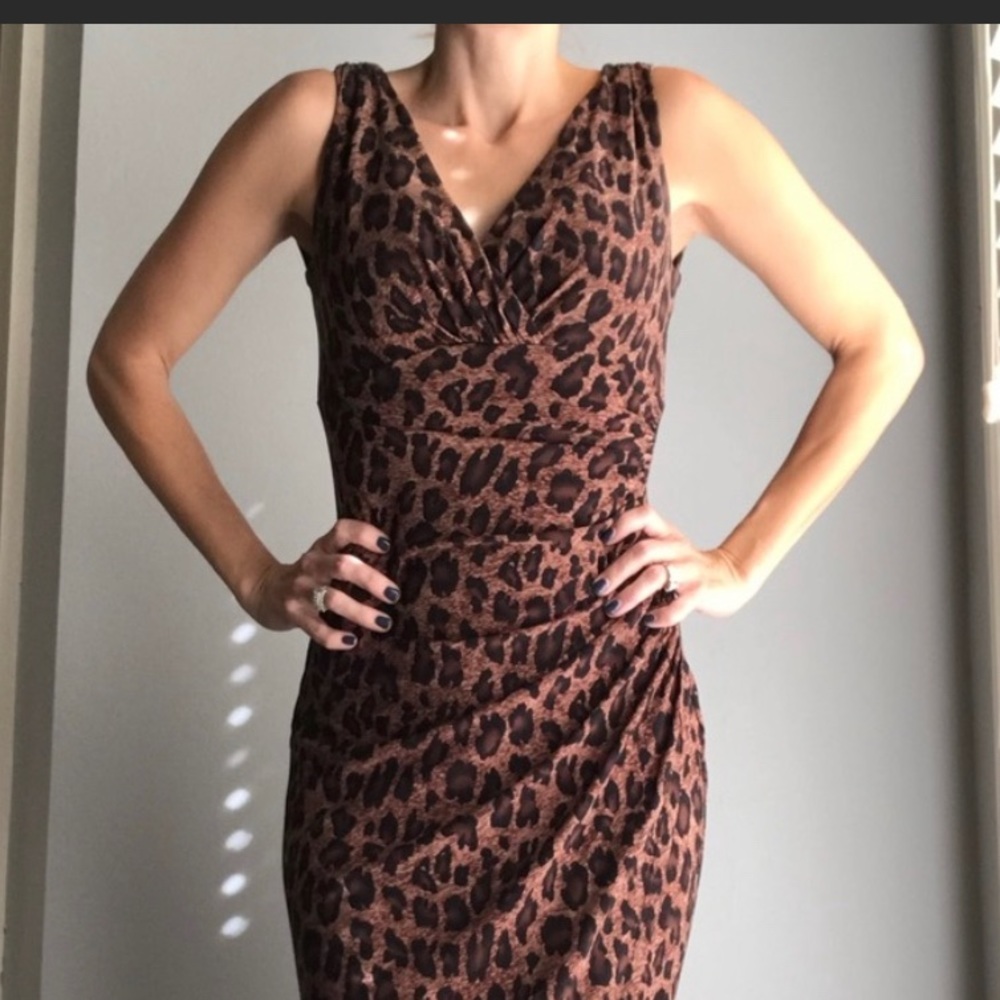 Ralph Lauren Leopard Print Dress Size 6